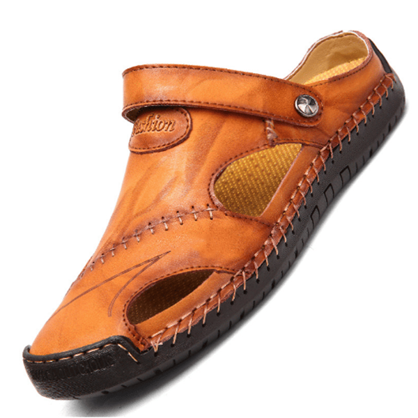 Chris | Orthopädische Ledersandalen