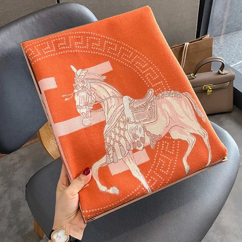 Equestrian Print | Kaschmir-Pashmina