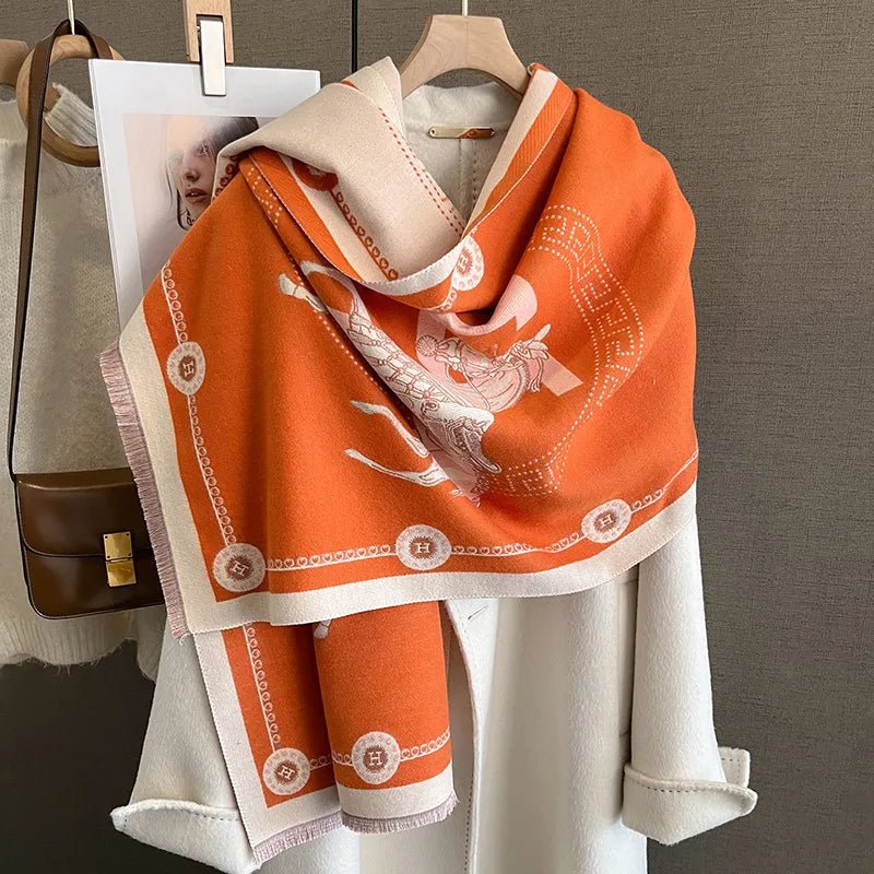 Equestrian Print | Kaschmir-Pashmina