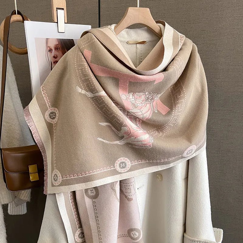 Equestrian Print | Kaschmir-Pashmina