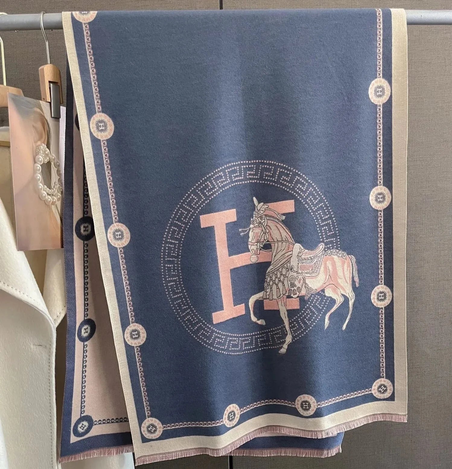 Equestrian Print | Kaschmir-Pashmina
