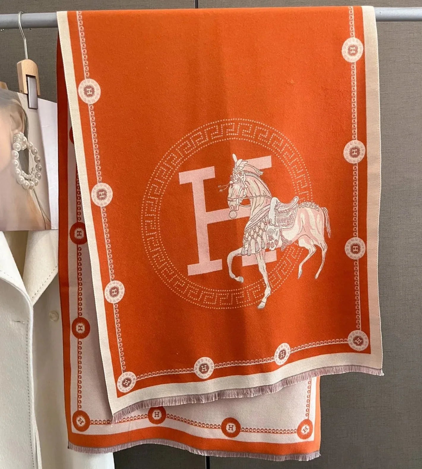Equestrian Print | Kaschmir-Pashmina