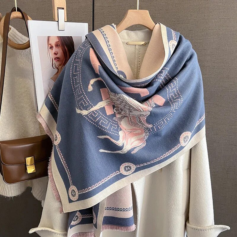 Equestrian Print | Kaschmir-Pashmina