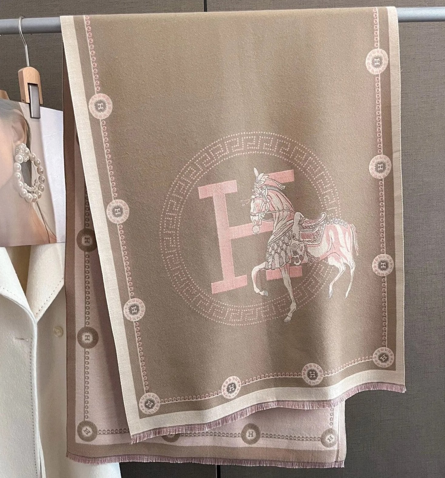 Equestrian Print | Kaschmir-Pashmina