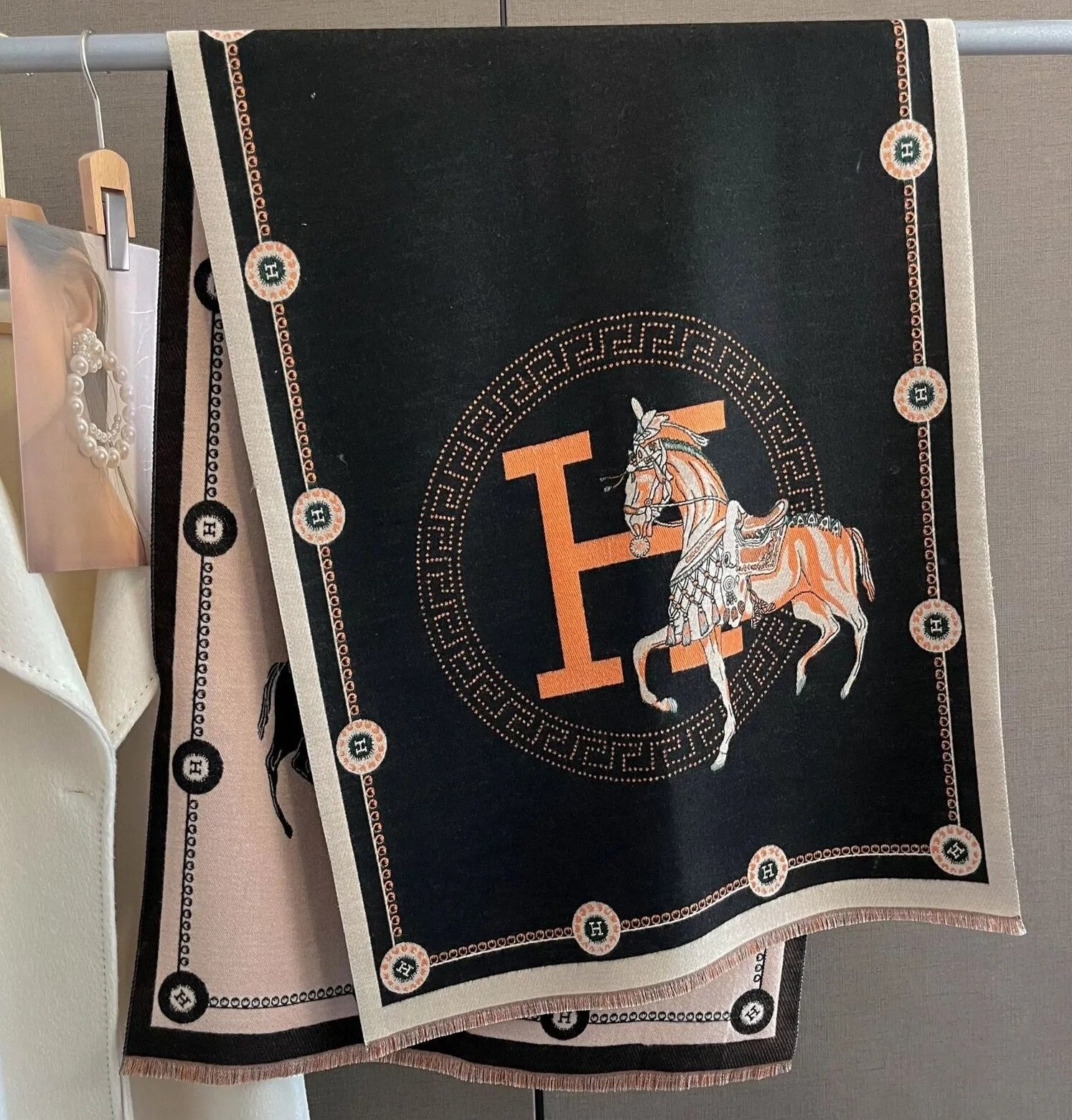 Equestrian Print | Kaschmir-Pashmina