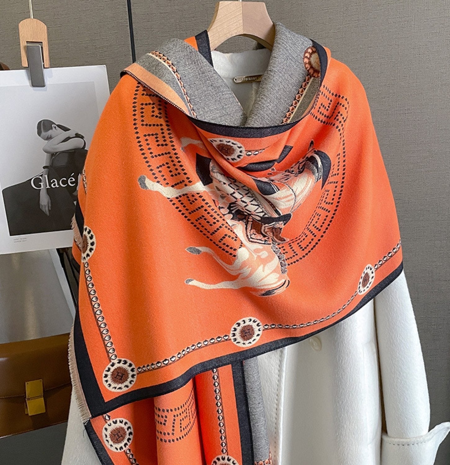 Equestrian Print | Kaschmir-Pashmina