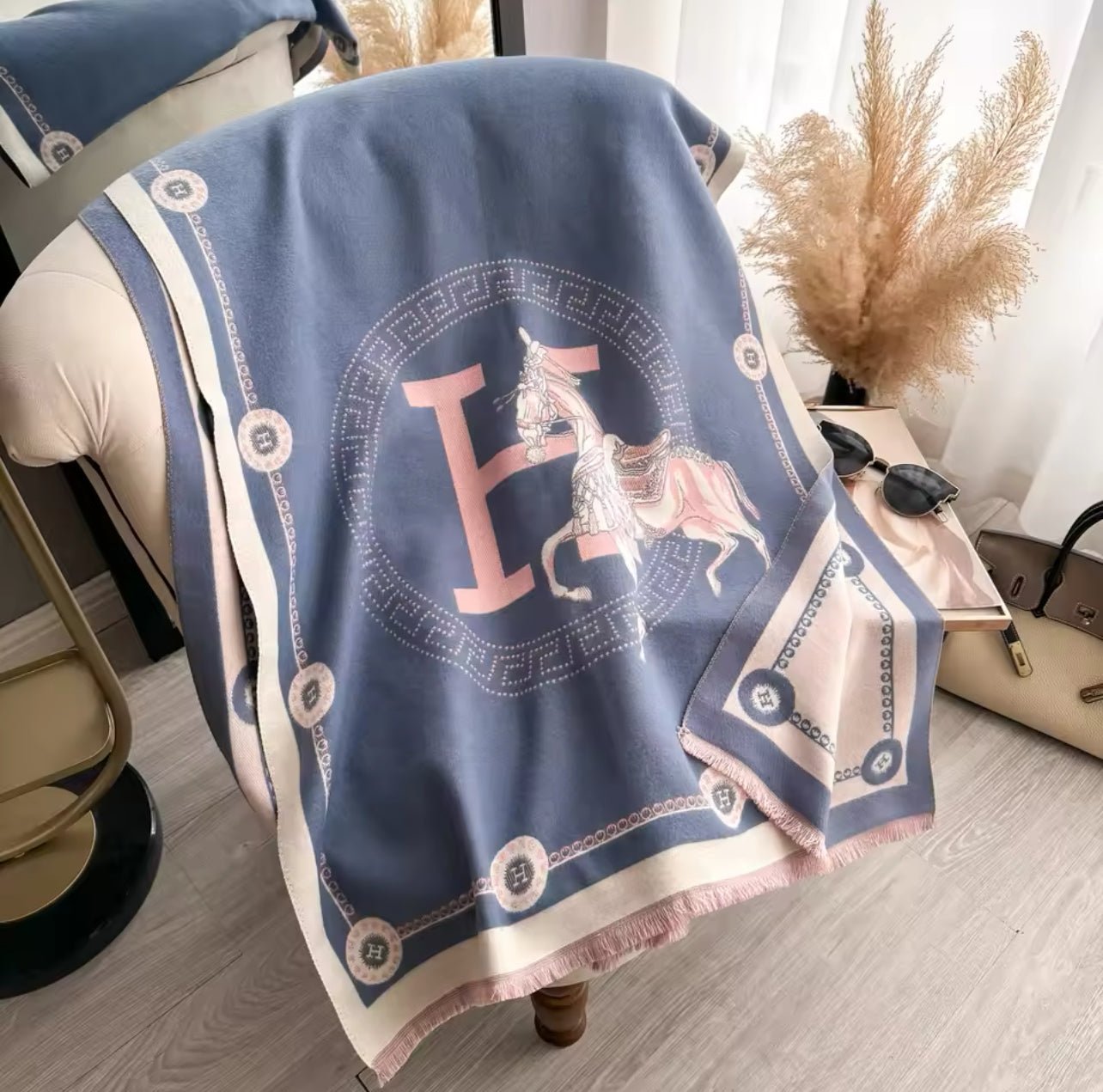 Equestrian Print | Kaschmir-Pashmina